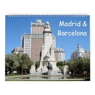 12 month Madrid & Barcelona Calendar