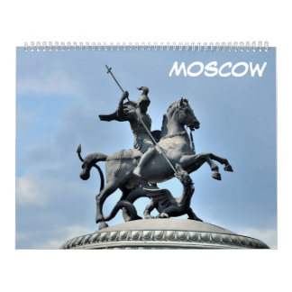 12 month Moscow, Russia Calendar