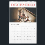 12 month photo calendar<br><div class="desc">Customize each month's colour, cover and back photos as well as each page with a large photo</div>