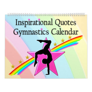 12 MONTH RAINBOWS GYMNAST QUOTE CALENDAR