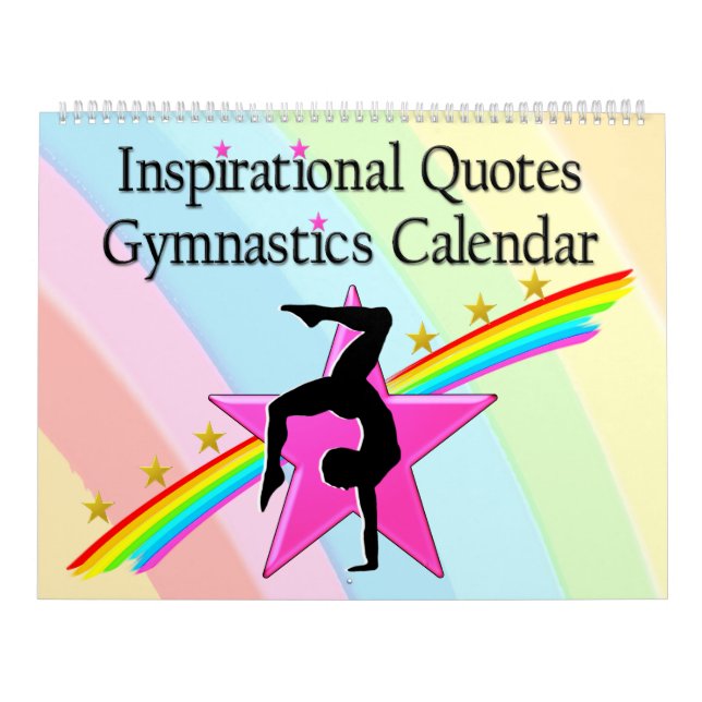 12 MONTH RAINBOWS GYMNAST QUOTE CALENDAR (Cover)