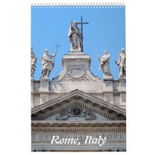 12 month Rome Wall Calendar