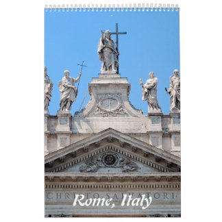 12 month Rome Wall Calendar