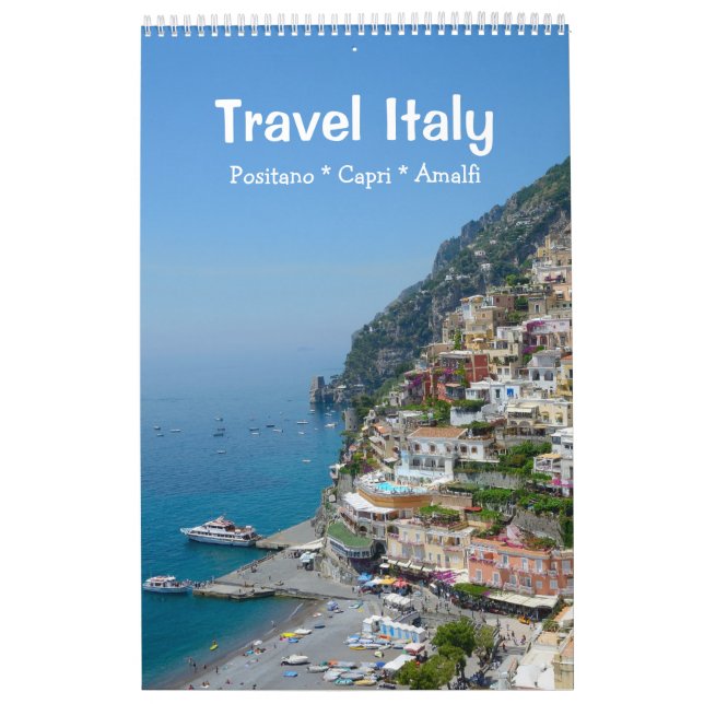 12 month Travel Italy Calendar (Cover)