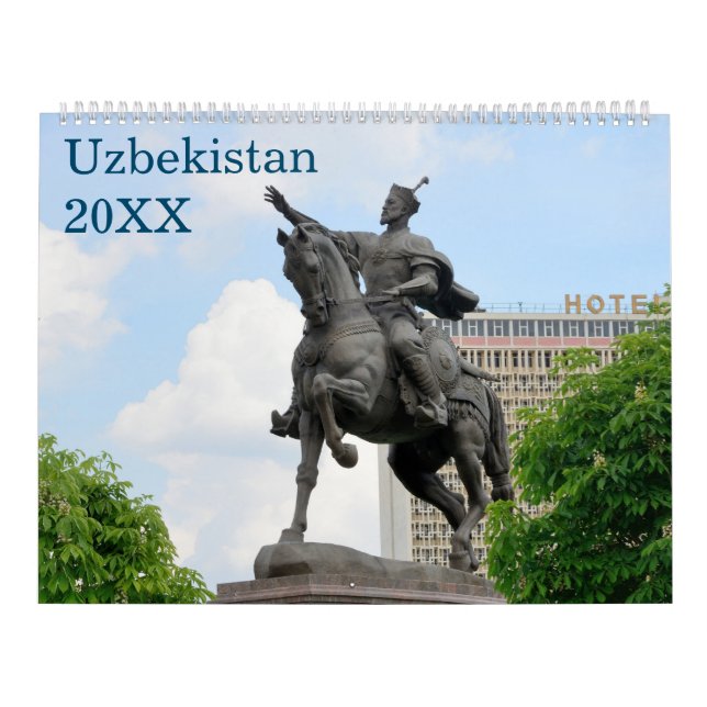 12 month Travel Uzbekistan Calendar (Cover)