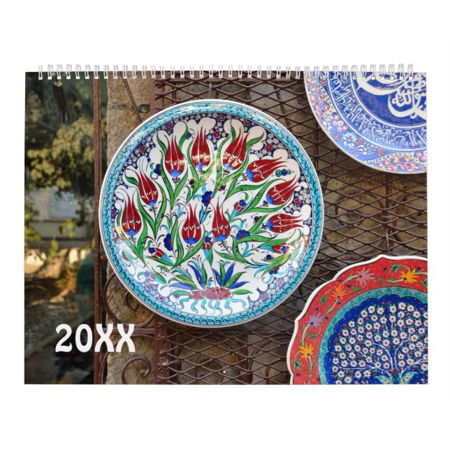 12 month turkish ceramics calendar (Cover)
