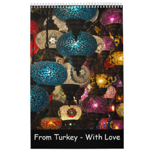12 month Turkish Souvenirs Calendar