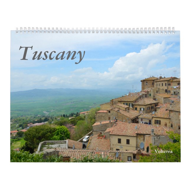 12 month Tuscany, Italy Photo Calendar (Cover)