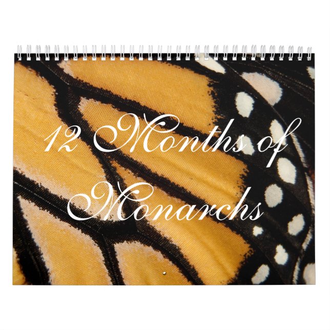 12 Months of Monarchs Calendar (Cover)