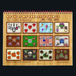 12 Months of My Favourite Things - Customized Calendar<br><div class="desc">Great first calendar for kids! Each month of the year features a different original design by digital artist, Leslie Sigal Javorek, including: silly penguins, red hearts, kites, potted flowers, tricycles, baseballs & mitts, American Flags & power boats, cars & motorcycles, apples, skulls, turkeys, christmas trees & gifts. At end of...</div>