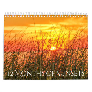 12 Months of Sunsets Calendar