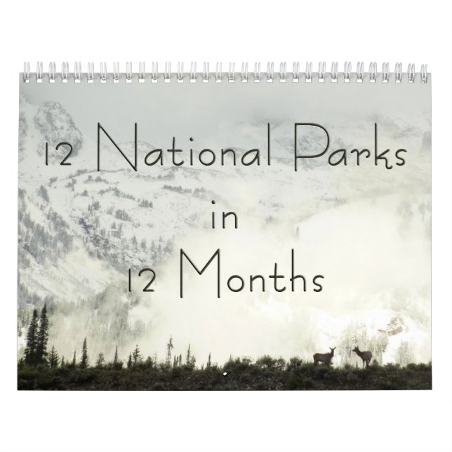 12 National Parks in 12 Months, 1st Edition Calendar (Cover)