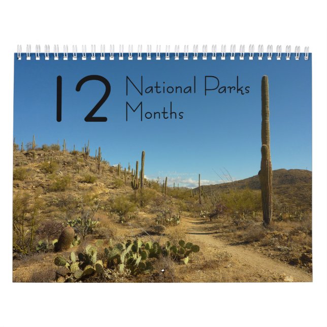 12 National Parks in 12 Months, 3rd Edition Calendar (Cover)