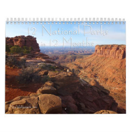 12 National Parks in 12 Months, 4th Edition Calendar