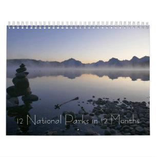 12 National Parks in 12 Months, 9th Edition Calendar