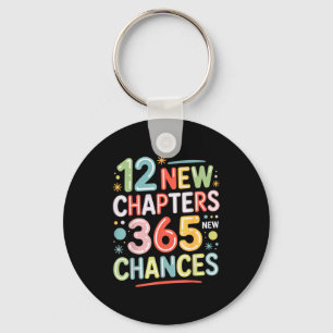 12 New Chapters 365 Chances Insrational Quote For Keychain