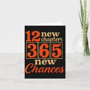 12 New Chapters 365 Chances Motivational  Card