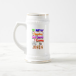 12 New Chapters 365 Days Love By Jesus Beer Stein