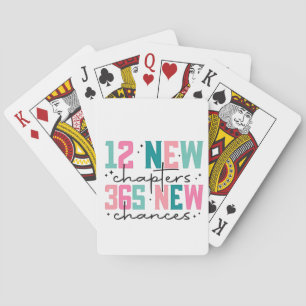12 New Chapters, 365 New Chances 100 Days Playing Cards