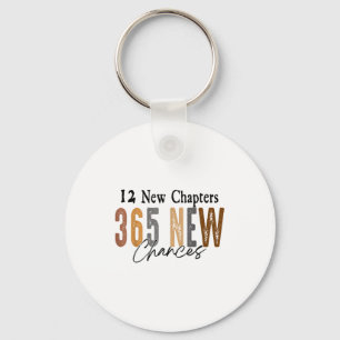 12 New Chapters 365 New Chances Family  Keychain