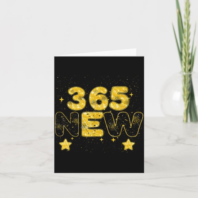 12 New Chapters 365 New Chances Happy New Year 202 Card (Front)