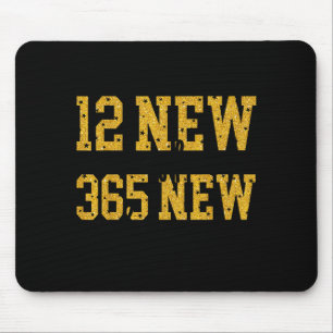 12 New Chapters 365 New Chances Happy New Year Par Mouse Pad