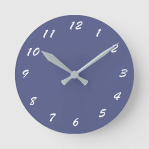 12 Number Choices to Choose From Blue Clock