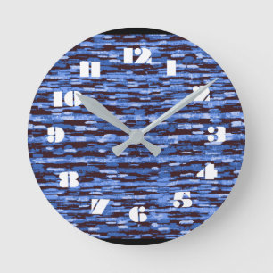 12 Number Choices to Choose From Blue Clock
