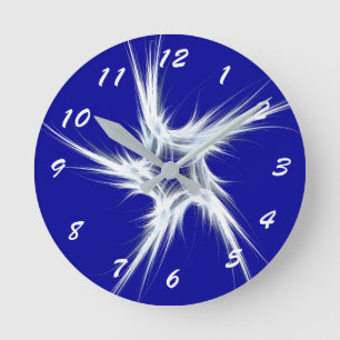 12 Number Choices to Choose From Blue Star Clock