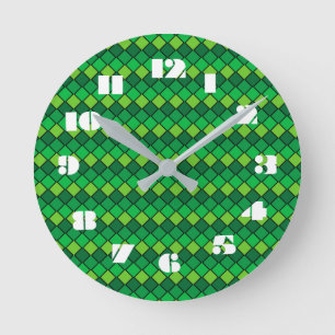 12 Number Choices to Choose From Grn Check Clock