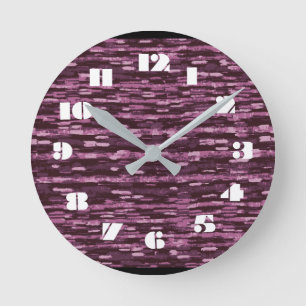 12 Number Choices to Choose From Lavender Clock