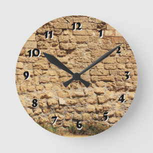 12 Number Choices to Choose From Stone Wall Clock