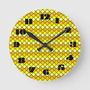 12 Number Choices to Choose From Yellow Clock