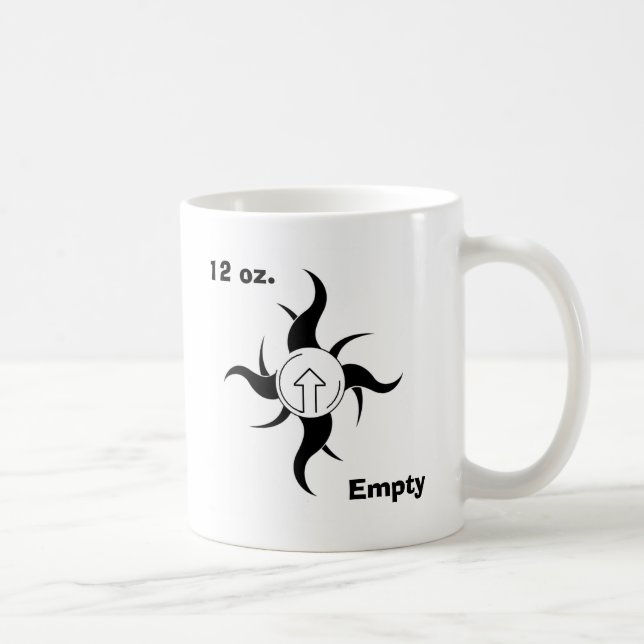 12 onces., tasse vide (Droite)