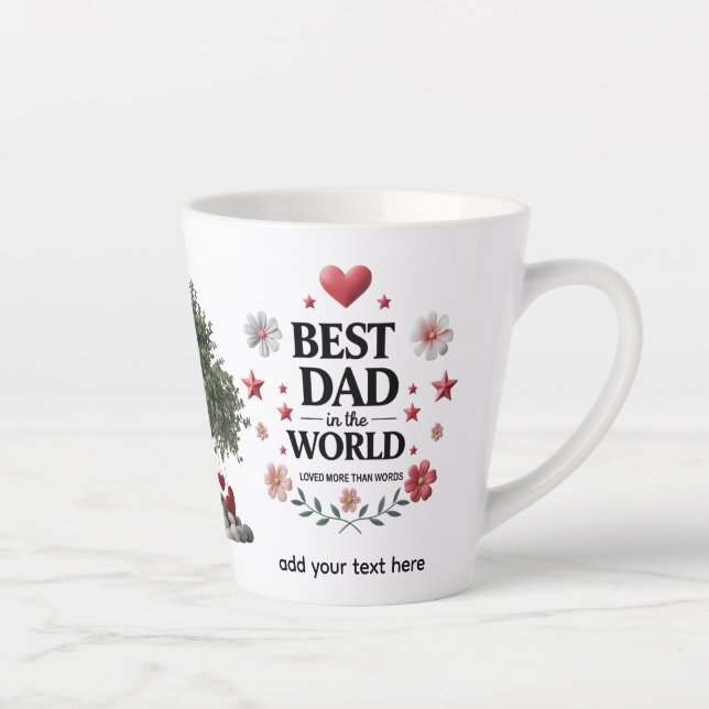12 oz Personalized Latte Mug | Stylish & Heartfelt (Right)
