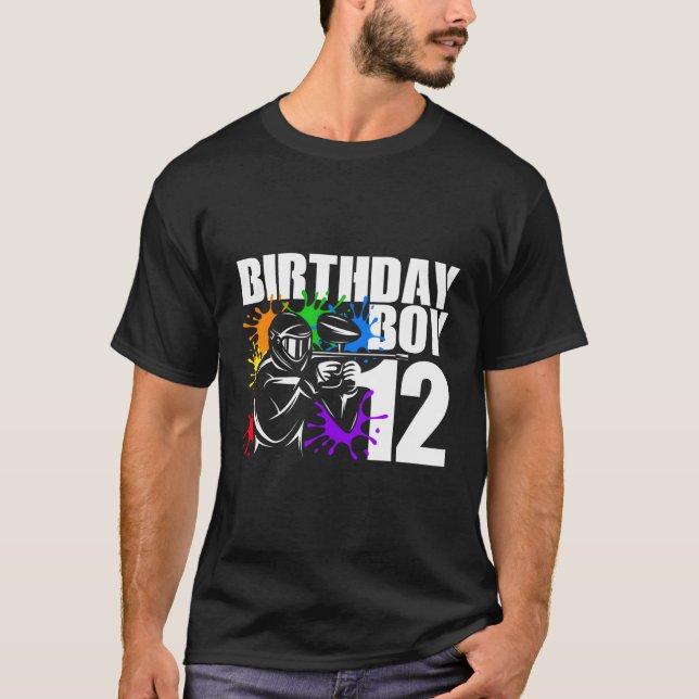 12 Paintball Py 12Th For T-Shirt (Front)