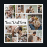 12 Photo Collage Best Dad Ever Magnetic Card<br><div class="desc">Create your own, Dad Photo Collage for Christmas, Birthdays, Weddings, Anniversaries, Graduations, Father's Day, Mother's Day or any other Special Occasion, with our easy-to-use design tool. Add your favourite photos of friends, family, vacations, hobbies and pets and you'll have a stunning, one-of-a-kind photo collage. Our custom photo collage is perfect...</div>
