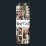 12 Photo Collage Best Dad Ever   Thermal Tumbler<br><div class="desc">Create your own, Dad Photo Collage for Christmas, Birthdays, Weddings, Anniversaries, Graduations, Father's Day, Mother's Day or any other Special Occasion, with our easy-to-use design tool. Add your favourite photos of friends, family, vacations, hobbies and pets and you'll have a stunning, one-of-a-kind photo collage. Our custom photo collage is perfect...</div>