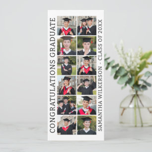 12 Photo Collage Congratulations Graduate Card