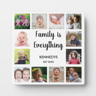 12 Photo Collage Family Is Everything  Keepsake Plaque