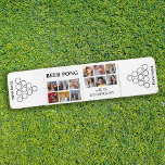 12 Photo Collage Personalized Beer Pong Table<br><div class="desc">This personalized beer pong table featuring a white background, 12 photos, template text which reads 'BEER PONG WITH THE HENDERSONS' and personalized with your team names. The table will make a great addition to any christmas, birthday, engagement, wedding party and more. All of the font styles and background colour can...</div>