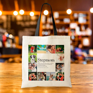 12 Photo Collage Stepmom, Stepmother Definition Tote Bag