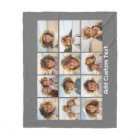 12 Photo Collage with Charcoal Grey Background