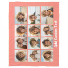 12 Photo Collage with Coral Peach and Text