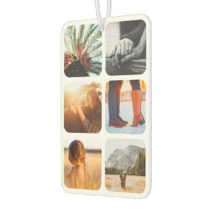 12 Photo Double Sided Template Grid Rounded Frame Air Freshener