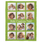 12 Photo Instagram Collage Lime Green Background