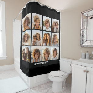 12 Photo Instagram Collage with Black Background