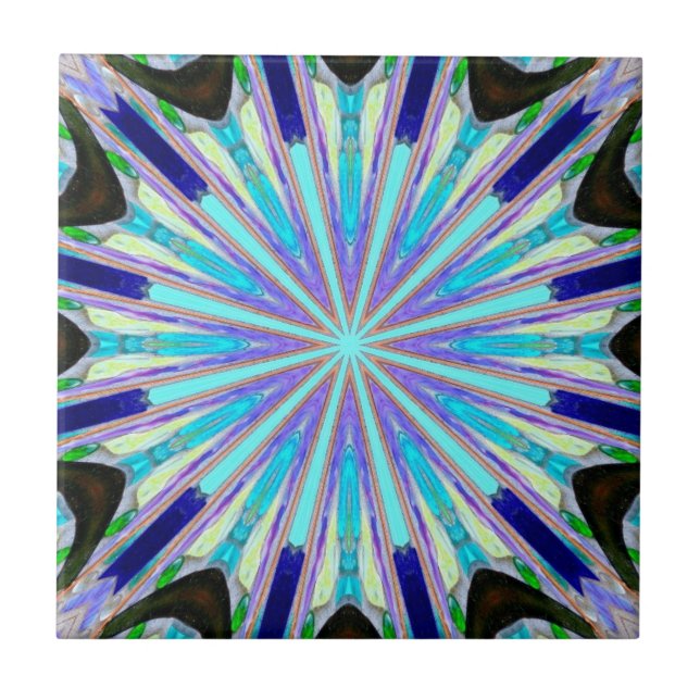 12 point blue star tile (Front)