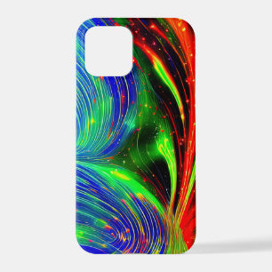 12 Pro Coque iphone de flux de néon cosmique - Abstrait r