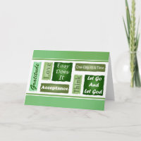 12 Step Inspirational Card